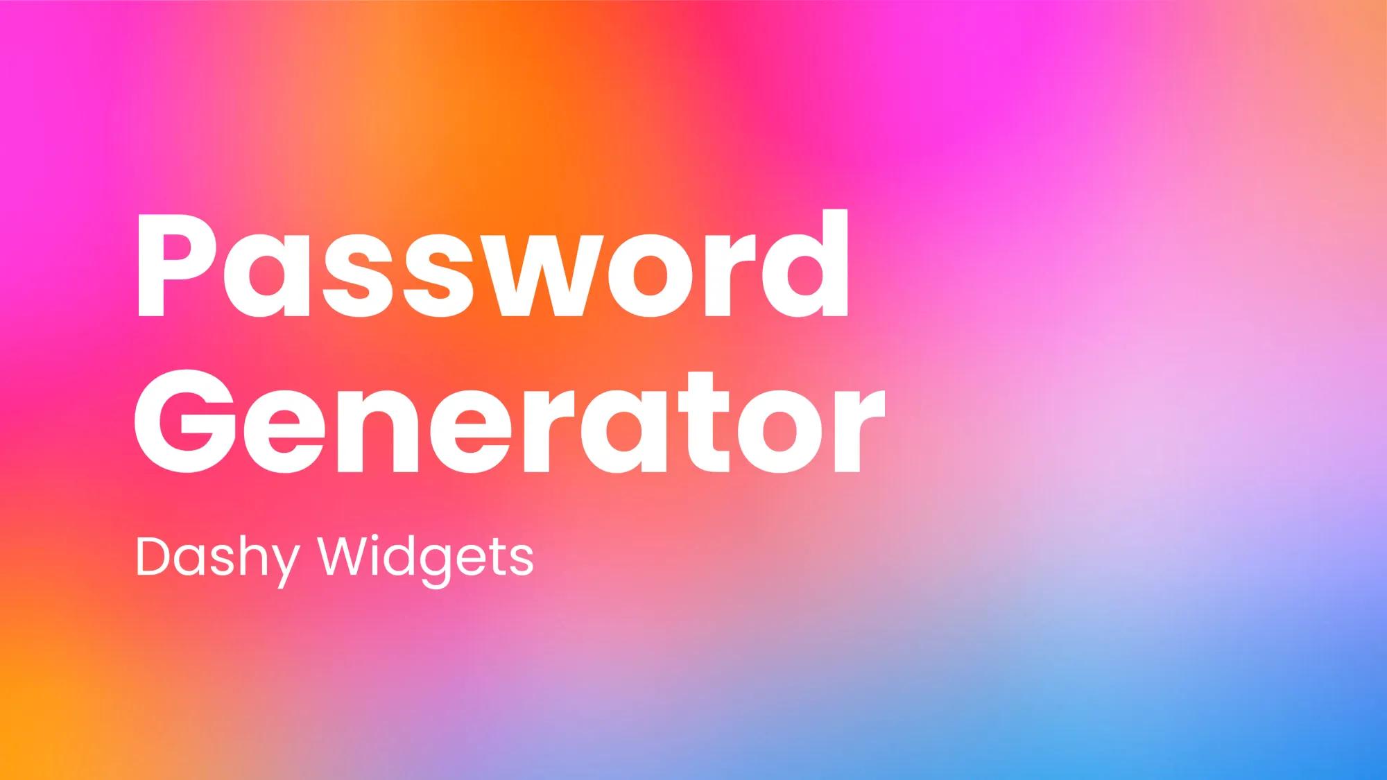 Password Generator