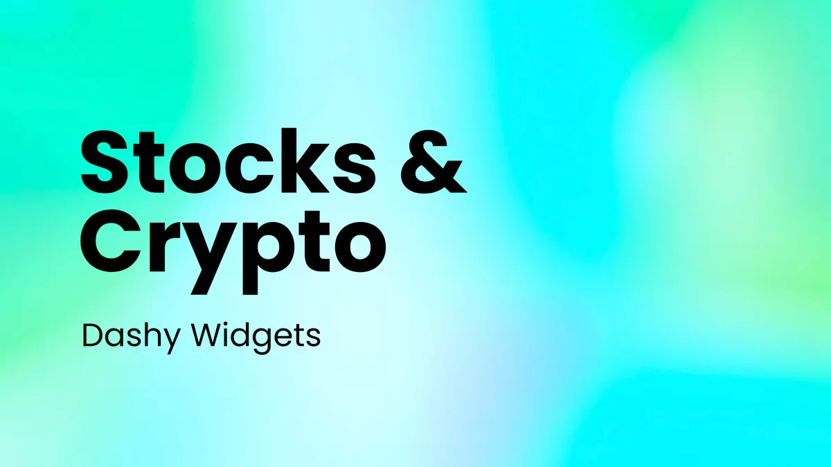 Stocks and Crypto